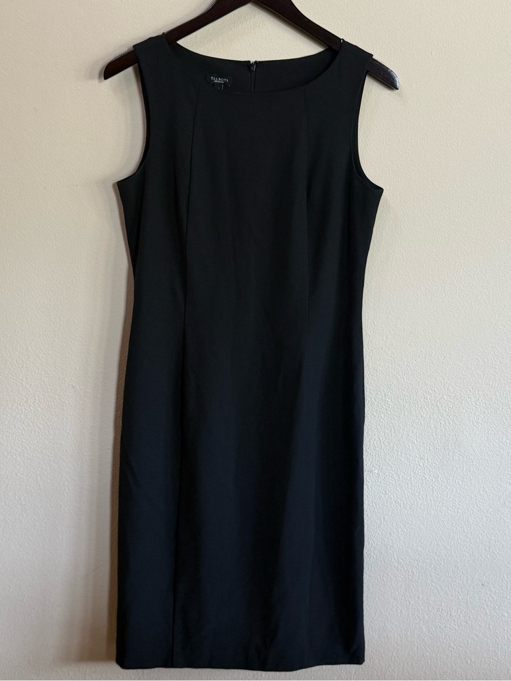 Talbots Black Sleeveless Sheath Dress